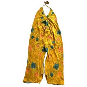 Sun Child Jumpsuit in Yellow Floral